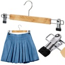 ДЕРЕВЯННАЯ ВЕШАЛКА С ЗАЖИМАМИ ДЛЯ ЮБОК И БРЮК ВЕШАЛКИ-ЛЯГУШКИ ЗАЖИМНЫЕ