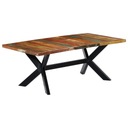 Stół jadalniany, 200x100x75 cm, lite drewno z od Kształt blatu prostokątny
