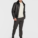 Karl Lagerfeld pánsky sveter z vlny klasický ecru logo XL Veľkosť XL