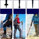 Складные телескопические треккинговые палки для занятий скандинавской ходьбой