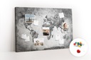 Доска декоративных идей 120x80 Карта мира