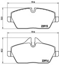 BREMBO ZAPATAS DE FRENADO PARTE DELANTERA P 06 034 