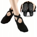 НОСКИ ДЛЯ ТАНЦЕВАЛЬНЫХ ЙОГА ЖЕНСКИЕ, ЧЕРНЫЕ, НЕСКОЛЬЗЯЩИЕ БАЛЕТКИ