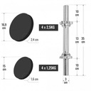 2x 10 kg hantle żeliwne 30 mm walizka futerał etui