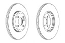 FERODO DISQUES FREIN 2PCS AVANT MINI R50 R53 R52 R56 R57 R58 R59photo 2