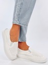 Trampki slip-on ażurowe TOWNS WHITE 38 Rozmiar 38