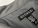 Pánska košeľa sivá basic casual elegantná GEORGE veľ. 3XL Silueta plus size (veľké veľkosti)
