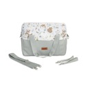 ND33_SILLO-8623 СУМКА ДЛЯ КОЛЯСКИ, ЭКО-КОЖА, FOREST ADVENTURE, БЕЛАЯ