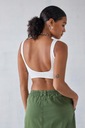 Urban Outfitters NH5 uqh biely crop top na ramienka výrez M Veľkosť M