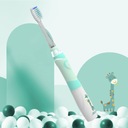 Звуковая зубная щетка для детей 3-12 лет, зеленая.