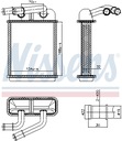 WYMIENNIK CIEPLA, CALEFACCIÓN INTERIOR NISSENS 707313 