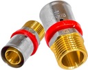 СОЕДИНИТЕЛЬ ПРЕССОВАННЫЙ НИППЕЛЬ PEX ALUPEX FI 20x1/2 GZ STRONG BRASS DIAMOND