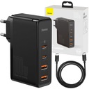 МОЩНОЕ СЕТЕВОЕ ЗАРЯДНОЕ УСТРОЙСТВО BASEUS 2 БЛОКА ПИТАНИЯ USB USB-C QC 100 Вт + КАБЕЛЬ TYPE-C