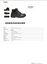 Vojenské trekingové topánky Koža KANSEN čierne 36 Veľkosť 36