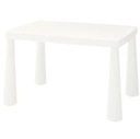 IKEA MAMMUT Detský stôl stoličky biele 2 ks Kód výrobcu 503.651.77,2x403.653.71