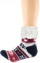 Protišmykové Hrubé Ponožky s medvedíkom Nórske Model Skarpety zimowe ciepłe