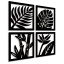 Ажурная картина Украшение стены Панно Листья 3D