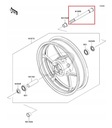 OSKA ESPÁRRAGOS RUEDA PARTE DELANTERA KAWASAKI Z750 Z800 Z1000 VERSYS 1000 NINJA 1000 04+ 