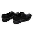 Čierne elegantné pánske topánky k obleku hladká koža stielka 42 Veľkosť 42