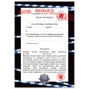 Приглашения на 18-летие полиции / Белый конверт WB_11