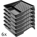 ПОДНОС ДЛЯ ВАЛИКОВОЙ КРАСКИ 320 ММ ЧЕРНЫЙ 6 ШТ.