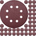 100 шт. ШЛИФОВАЛЬНЫХ ДИСКОВ БУМАГА С ОТВЕРСТИЯМИ VELCRO 125 120