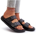 ЛЕГКИЕ ЖЕНСКИЕ ТАПОЧКИ ИЗ ПЕНЫ С БОЛЬШИМИ ЗВЕЗДНЫМИ ПРЯЖКАМИ NN274A750 ЧЕРНЫЕ 39