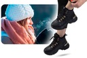 Зимние ботинки Зимние ботинки, женская обувь, Сапоги Траппер на платформе, Черный