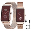 SMARTWATCH SMARTBAND ЖЕНСКИЕ СМАРТ-ЧАСЫ PL ПОЛЬСКОЕ МЕНЮ СПОРТ ЭКГ