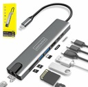 АДАПТЕР-ХАБ 9-в-1 USB-C HDMI RJ45 Ethernet SD Mac M1
