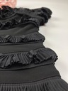 Šaty čierny hodváb Elizabeth & Jamy USA S Veľkosť S