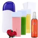 ZESTAW DO DEPILACJI ROLKA PASKI 3x WOSK + olejek