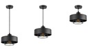 Потолочный подвесной светильник, люстра, черный Лофт Эдисон