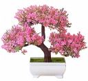 BONSAI TREE SR3 PINK цветочный горшок с искусственными цветами и японским горшком