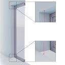 Рулонная москитная сетка DOOR 125 x 220 см КОРИЧНЕВЫЙ