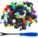 НАБОР АВТОМОБИЛЬНЫХ ЗАЖИМОВ + СЪЕМНИК ДЛЯ КРЫШЕК ОБИВКИ