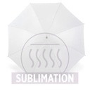 Parasol automatyczny, poliester 170T, biały