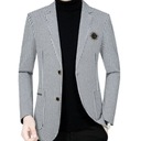 Повседневная модная мужская деловая куртка, узкий стиль