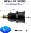 АДАПТЕР USB DIN DO МОТОЦИКЛІВ BMW: USB C PD 30W ЗАРЯДНИЙ ПРИСТРІЙ 12 V ВОДОСТІЙКА  (18904326027) фото min 7
