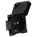 Gniazdo ścienne 230V C-Line z klapką czarne Haba NOWOŚĆ 2025