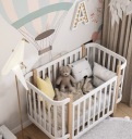 Дитяче ліжечко Étude Біле 120х60 см / YappyKids
