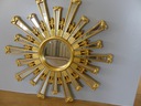 Zlaté zrkadlo VINTAGE slnko - lúče - kruh Štýl barok