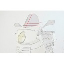 LOSTER СКЛО ТУРИСТИЧНЕ DUCATI MULTISTRADA 1100 07-09R.  (9865858100) фото min 9