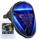 СМЕННАЯ МАСКА ДЛЯ ХЭЛЛОУИНА СВЕТЯЩАЯСЯ СВЕТОДИОДНАЯ ПРОГРАММИРУЕМАЯ УПРАВЛЕНИЕ ЖЕСТАМИ ПРИЛОЖЕНИЯ