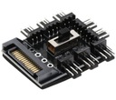 Концентратор вентиляторов SATA от 1 до 8x 3-контактный переходник-сплиттер-адаптер