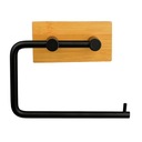 ДЕРЖАТЕЛЬ ДЛЯ ТУАЛЕТНОЙ БУМАГИ НАСТЕННАЯ ВЕШАЛКА, ЧЕРНЫЙ