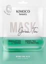 KIMOCO GREEN TEA POSTBIOTICS ЛИСТОВАЯ МАСКА РЕГУЛИРУЮЩАЯ ТОНИЗИРУЮЩАЯ МАСКА