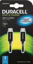 Duracell USB5030A USB-C/USB-C USB-кабель 1 м