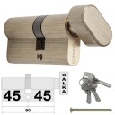 ВСТАВКА ДЛЯ ЗАМКА 45/45 РУЧКА ALUBRASS, ЛАТУНЬ SATY