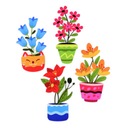 ВЕСЕННЕЕ УКРАШЕНИЕ ОКНА – БОЛЬШИЕ ЦВЕТЫ В ГОРШКАХ (4 ШТ) - Узнайте, как